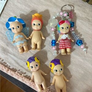 Cute Multicolor Mini Kewpie-Style Dolls – Assorted Colors